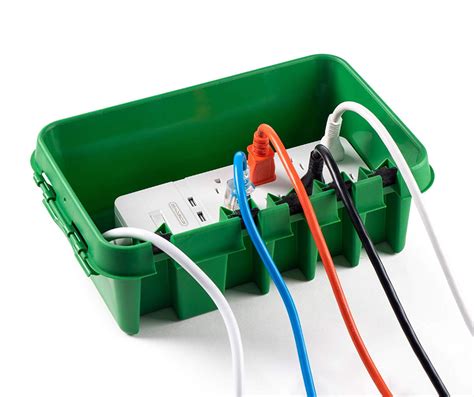 weatherproof indoor and outdoor electrical power cord connection enclosure box|waterproof box for electrical connections.